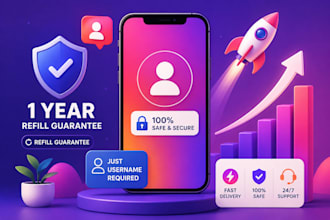 10k instagram followers 1year refill guaranteed