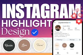 design a custom instagram story highlight covers
