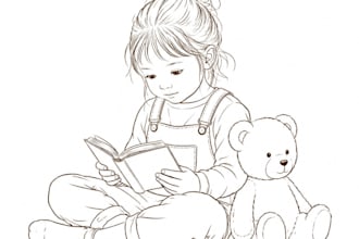 draw custom line art illustration from your photo