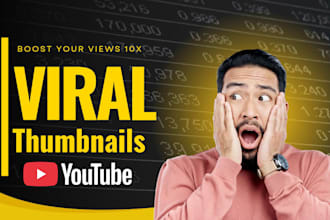 design eye catching gaming and vlog youtube thumbnails
