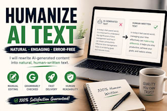 humanize ai generated text into natural human writing