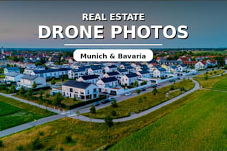 take aerial drone photos for real estate, houses and land