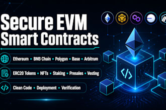create secure evm smart contracts for ethereum bsc and polygon