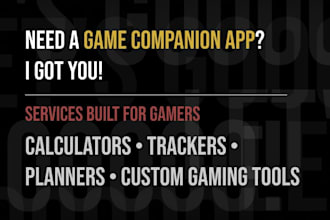 develop cross platform game companion apps