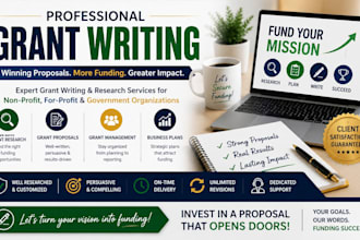 write profit and nonprofit grants and funding proposal opportunities