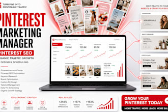 be your expert pinterest manager and monthly marketing manager