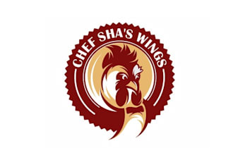 design new restaurant chef wings logo with unlimited changes