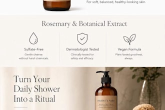 design a modern ecommerce product page for your fashion or beauty brand