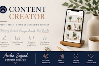 be your social media manager and content creater