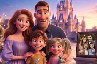 create ai disney 3d pixar style portraits from your photo