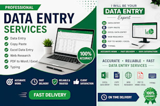 do accurate data entry and copy paste task