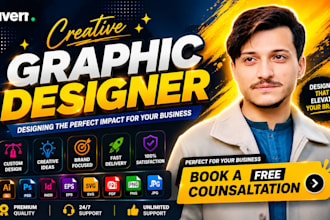 be your creative graphic designer for any graphic design work