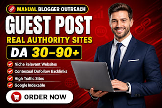 provide blogger outreach and guest post backlinks for SEO