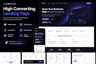 design a high converting landing page using lovable ai