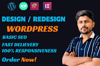 design or redesign a responsive wordpress site