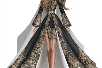draw fashion illustration, sketch, portrait