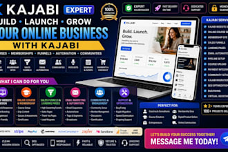 kajabi website design, kajabi online course, kajabi sales funnel, kajabi expert