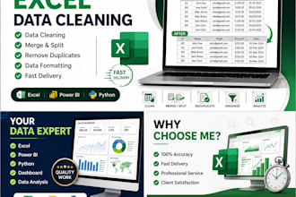 clean, format, merge, split and organize your excel data
