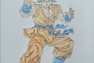 draw handmade sketch of your favorite anime character