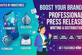 distribute press release for ecommerce, real estate, technology, education