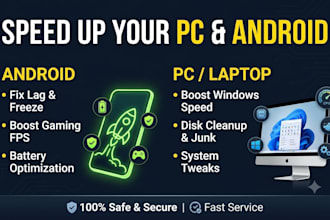 optimize your android and PC for max speed and gaming