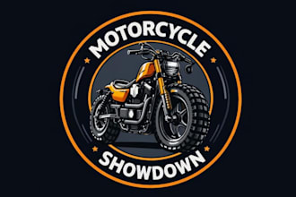 make motorcycle logo design with fastest delivery