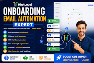 build gohighlevel onboarding email sequence automation workflow email funnel