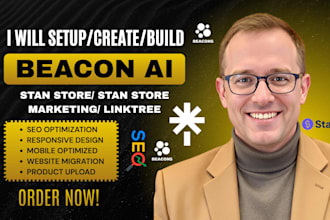 setup stan store marketing, beacon ai digital products, linktree for promotion