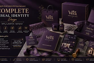 design a complete luxury brand identity and professional log