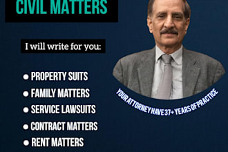 your attorney for drafting, reviewing and consultation of your civil matter
