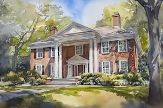 illustrate anything in watercolor style