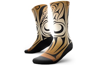 create custom 3d socks design 3d fashion foot socks design and 3d sock mockup