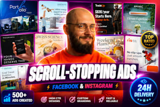 design high converting social posts and ad banners