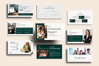 design a mckinsey style corporate consulting presentation
