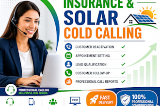 insurance cold calling, solar cold calling and appointment setting