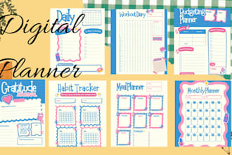 do planner design or journal design or digital planner