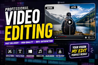 edit professional videos for instagram facebook you tube