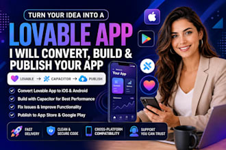 convert lovable to ios react native app base44 to ios rork app with capacitor