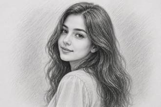 l turn your photo into a realistic pencil sketch