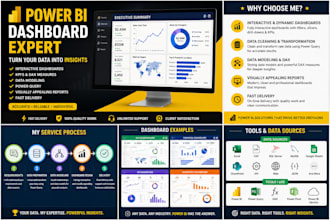 create professional power bi dashboards and reports