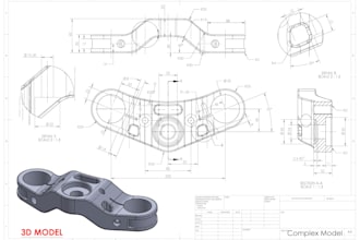 2d technical drawing 3d cad model patent drawing cad drafting for manufacturing