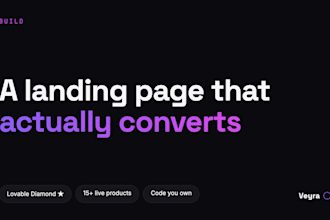 design and build a conversion optimized landing page