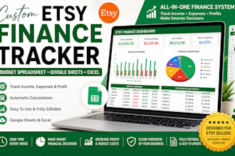 budget spreadsheet excel spreadsheet google sheets finance tracker for etsy