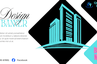 design modern professional banner for your business