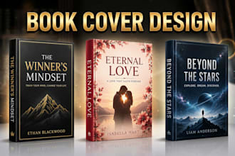 do book cover design ebook cover design, kdp book cover, book design