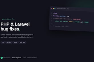 debug and fix your PHP laravel website issues