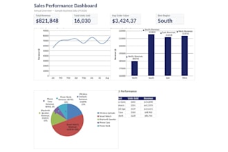 create a professional excel dashboard or spreadsheet for your business