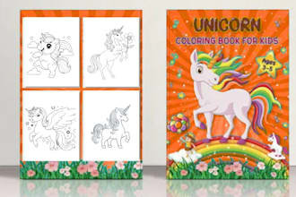 design kids worksheet, children and adult coloring books for KDP etsy, printable