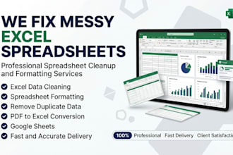 clean organize and format microsoft excel spreadsheets professionally