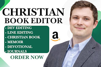 developmental line memoir edit, daily devotional christian book editor self help